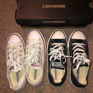 2 Pairs of Original Converse All Star Shoes